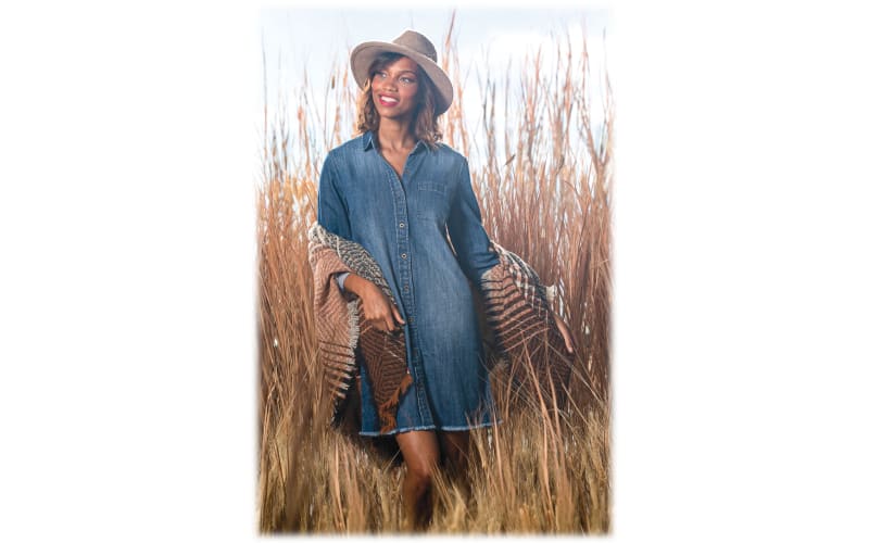 Natural Reflections Denim Shirt Dress for Ladies Bass Pro Shops