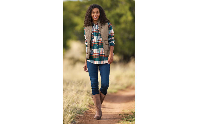 Natural reflections flannel vest top