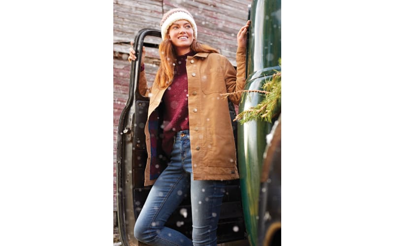 Ladies canvas deals jacket