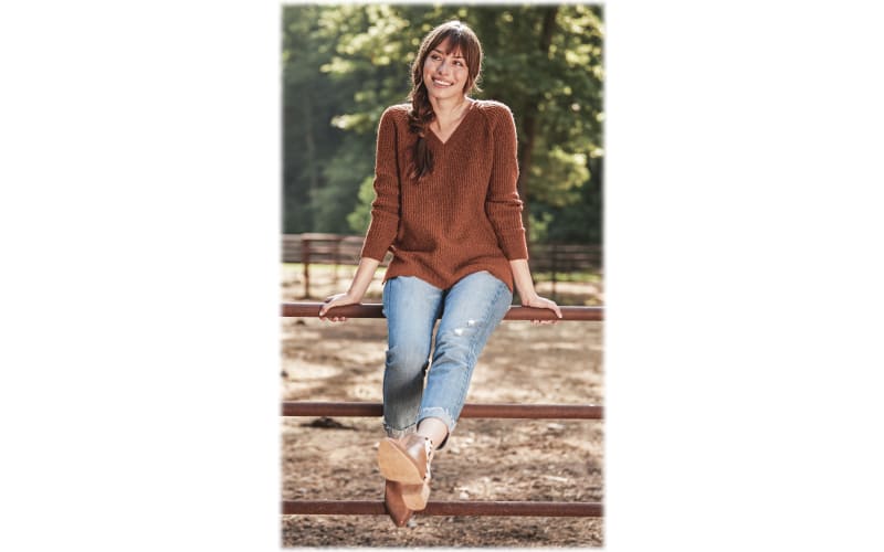 Ladies brown straight leg hot sale jeans