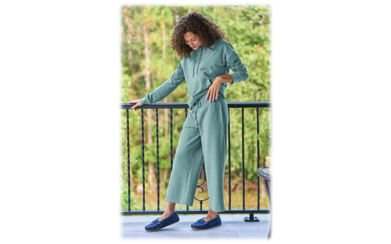 French terry crop pants 2025