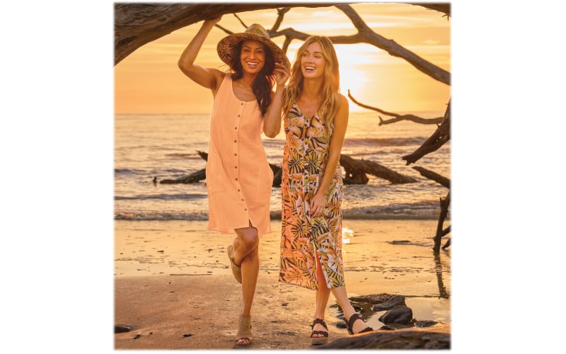 Ladies deals tropical dress