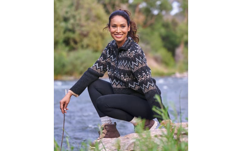 Natural reflections top knit leggings