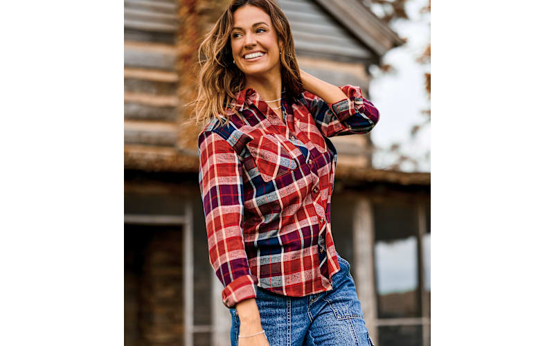 Natural Reflections Cane Creek Flannel Long-Sleeve Shirt | Cabela's