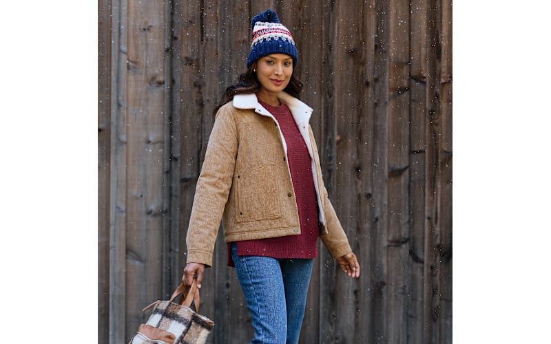 Natural Reflections Corduroy Trucker Jacket for Ladies - Tiger's