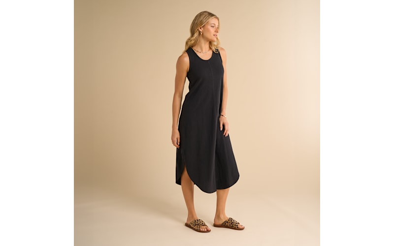 slub knit midi dress Old Navy Short-Sleeve Tiered Slub-Knit Midi Swing Dress in White and size M  NWT
