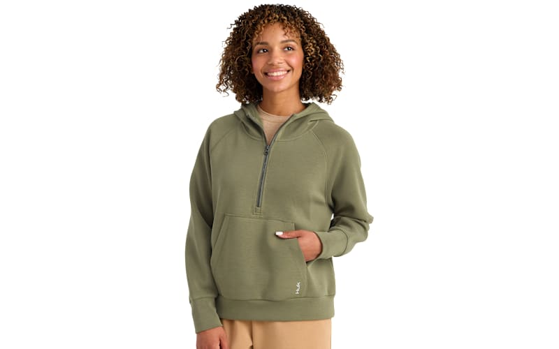 Huk Bayside Half-Zip Long-Sleeve Hoodie | Bass Pro Shops