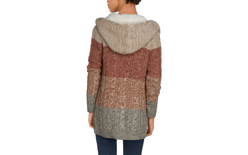 Sherpa lined cardigan womens best sale