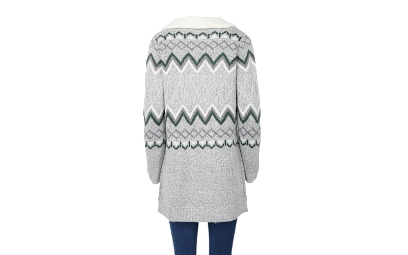 Natural Reflections Sherpa Lapel Long-Sleeve Cardigan | Cabela's