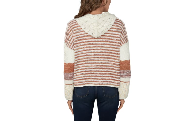 Natural Reflections Long-Sleeve Hooded Pullover Sweater for Ladies