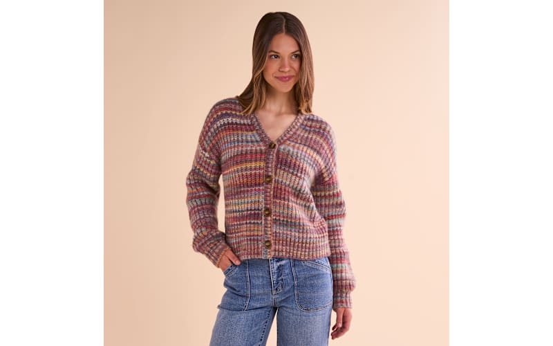 Notre émor plume nuance cardigan Natural Reflections Space-Dye Button-Up Cardigan | Bass Pro Shops