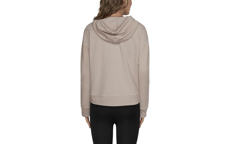 Cozy french terry pullover hoodie for women clearance