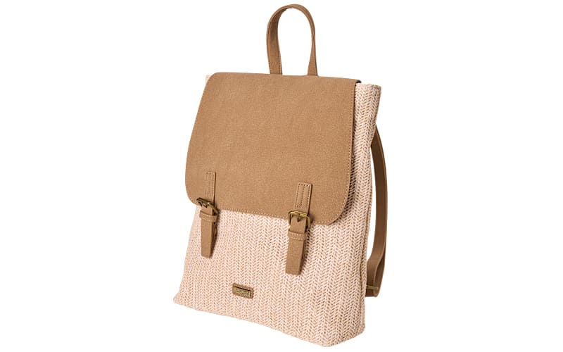 Sun \'Sand Beach Bag/ Raffia Back Pack White, Paper Straw Backpack | CE6642 A | Natural Straw Bags  main image 3