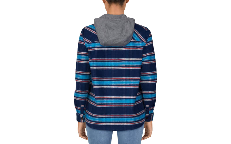Natural Reflections Hooded Flannel Long Sleeve Shirt for Ladies Cabela s