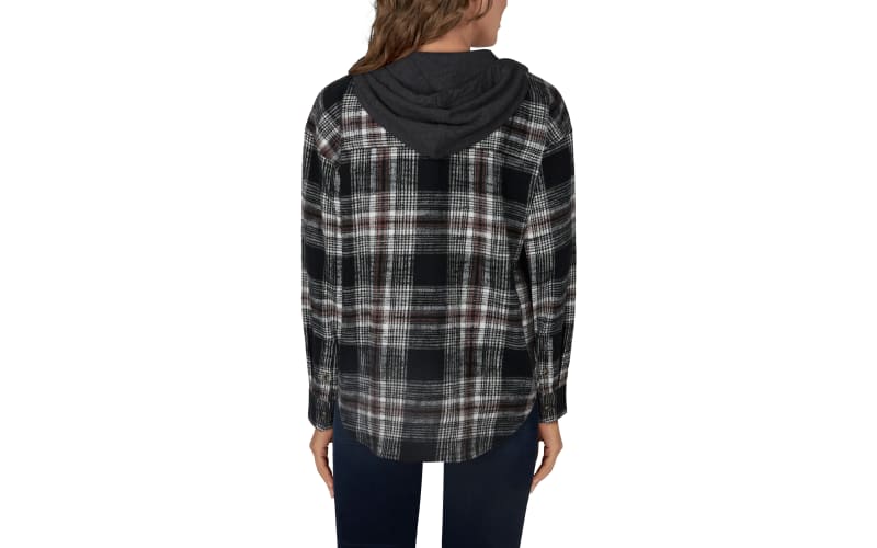 Natural Reflections Weekend Rewind Flannel Hoodie for Ladies
