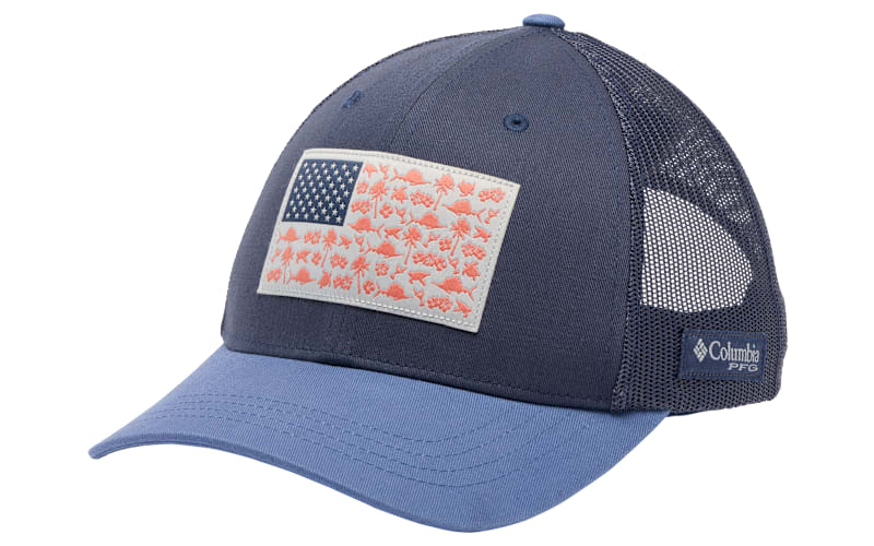 Columbia PFG Coral Fish Flag Trucker Hat custom @blingqueendee Women main image 2