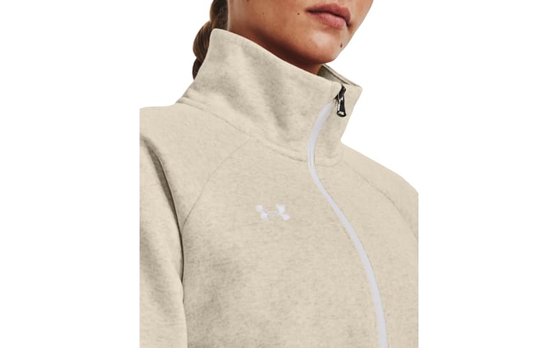 Under Armour Women's Rival Fleece Joggers Oatmeal Light Heather / White