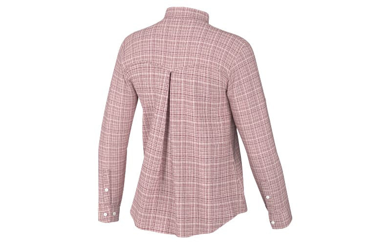 Huk Tide Point Cross-Dye Long-Sleeve Shirt for Ladies - Peach Whip