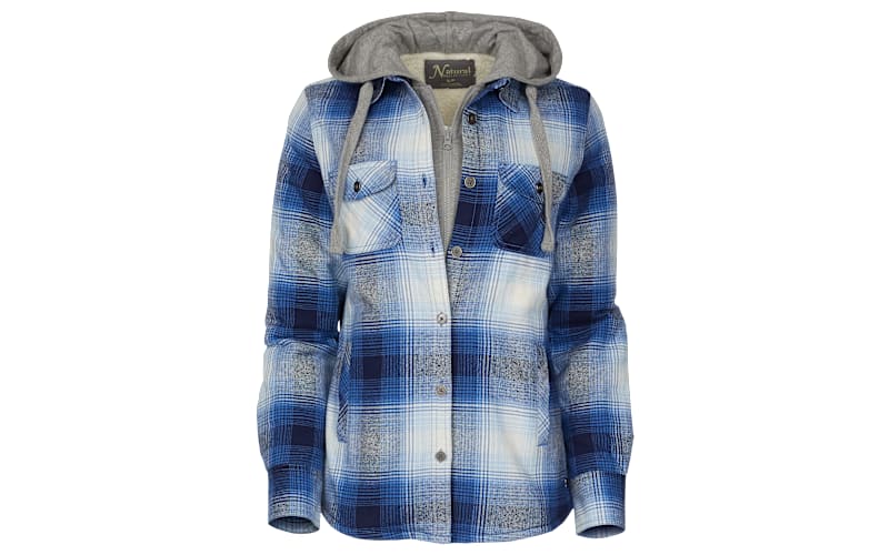 Natural Reflections Hooded Flannel Shirt Jacket for Ladies | Bass Pro Shops