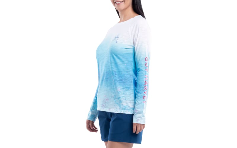 Ladies Turtle Chalk Long Sleeve Crew Neck T-Shirt – Guy Harvey