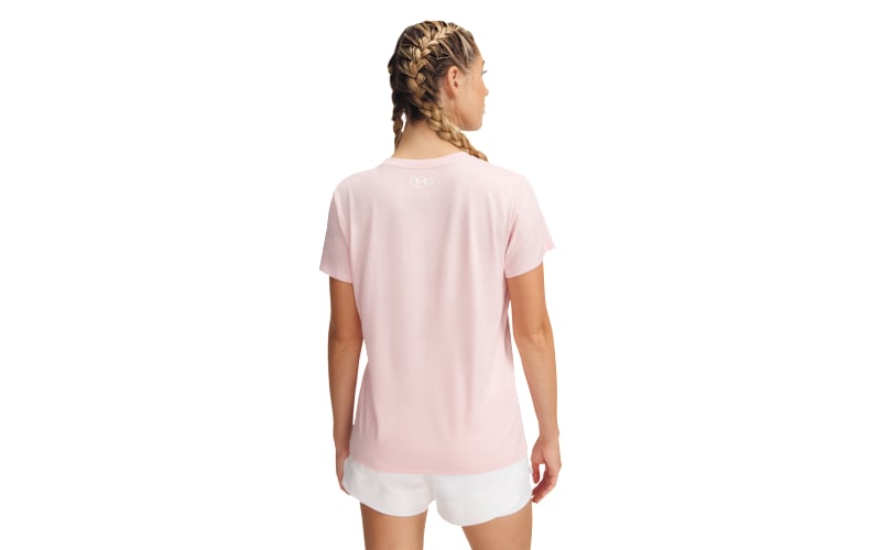 アンダー アーマー Under Armour UA Tech Twist V-Neck レディース シャツ トップス Pink Punk/White/ UA Tech™ Twist Women's V-Neck Short Sleeve | Under Armour