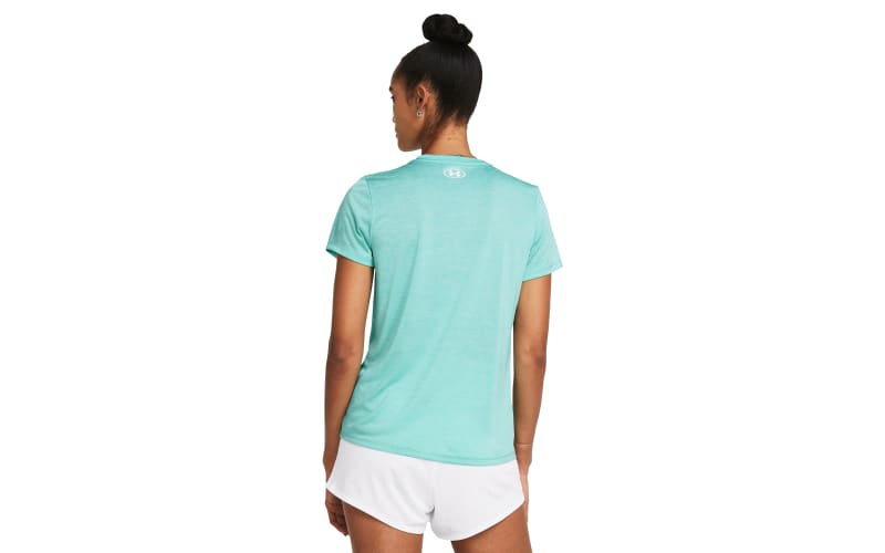 Under Armour Womens Tech Twist Short Sleeve T Shirt Performance Tee Top V  Neck