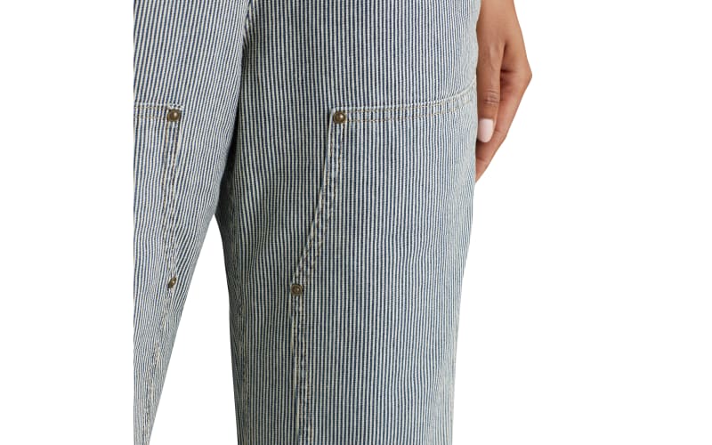 Carhartt Double-Front Railroad Stripe Bib Overalls for Ladies