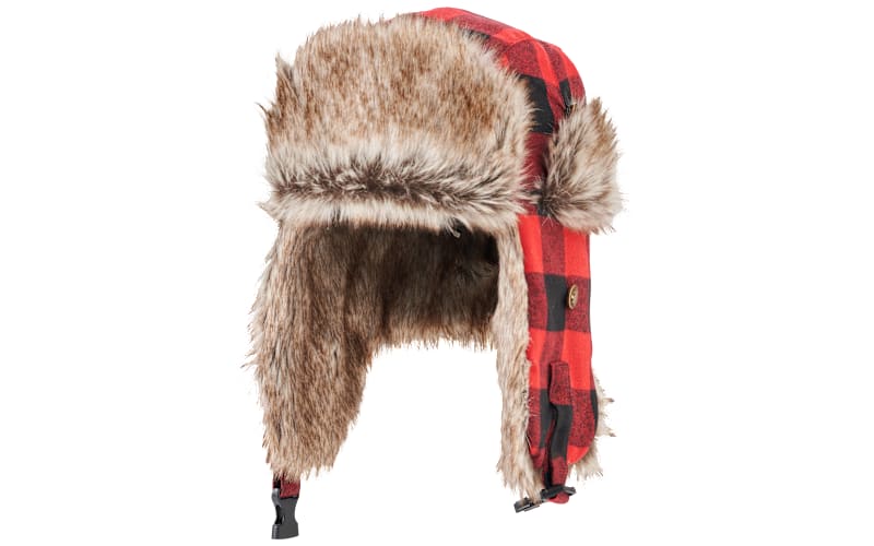 Natural Reflections Buffalo Plaid Trapper Hat | Bass Pro Shops display picture 3