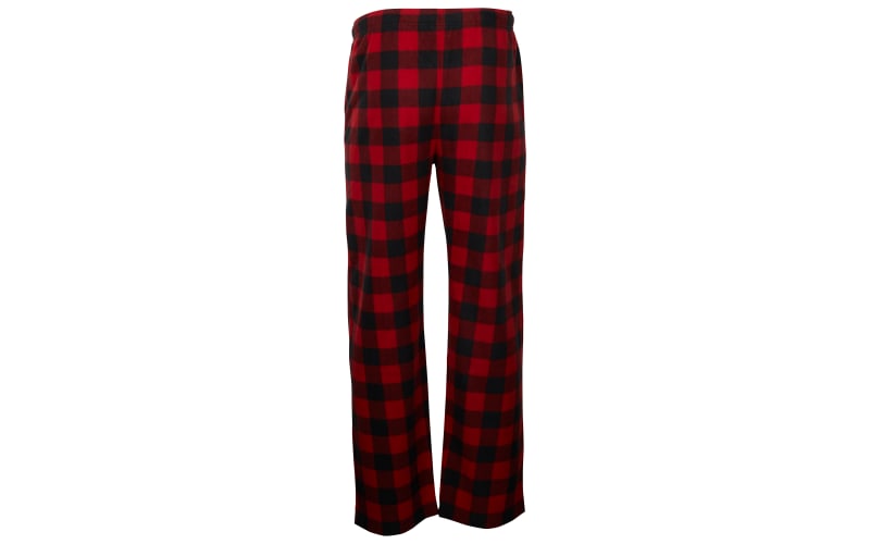 Fleece Pajama Pants (Red Plaid)