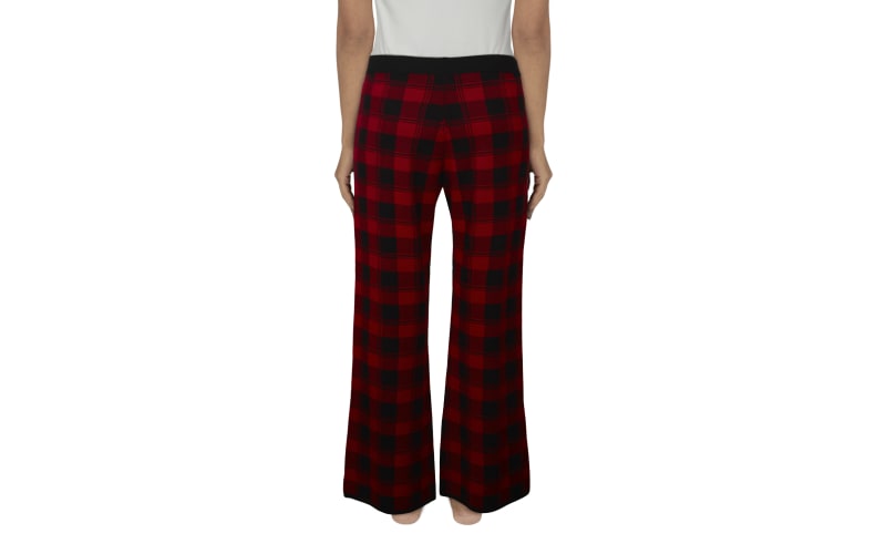 Buffalo Outdoors® Workwear Plush Sleep Pants - Black Plaid