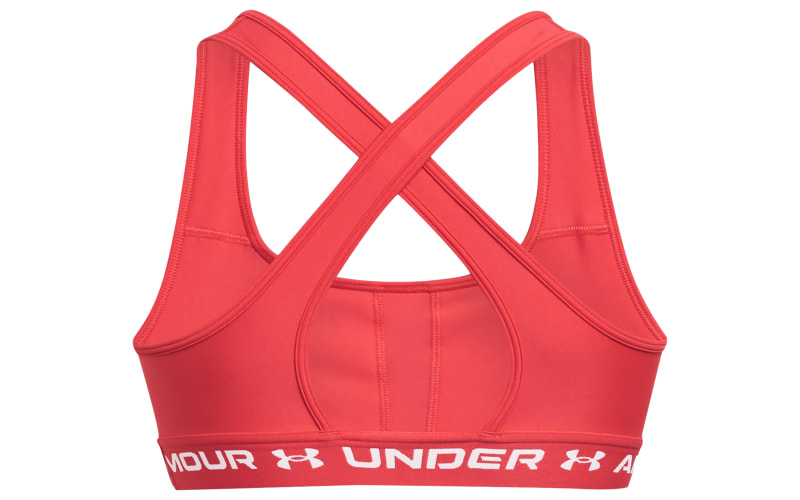 Under Armour Mid Crossback Heather Sports Bra& for Ladies