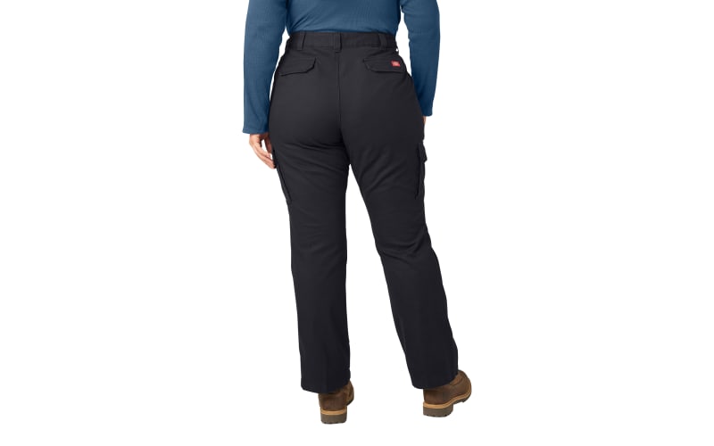 Dickies Women's Size Perfect Shape Straight Twill Pant-Plus, Rinsed Navy,  16W at  Women's Clothing store