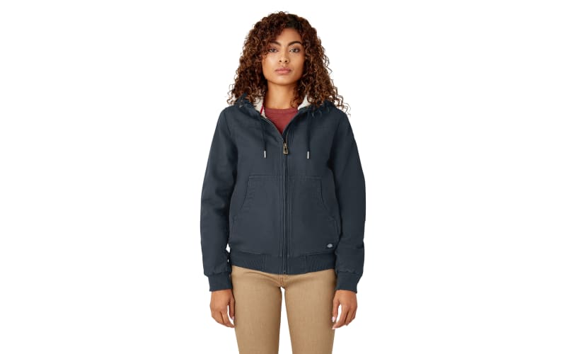 Duck Canvas Jacket Pile Lined Jacket Womens Dickies Fleece-Lined