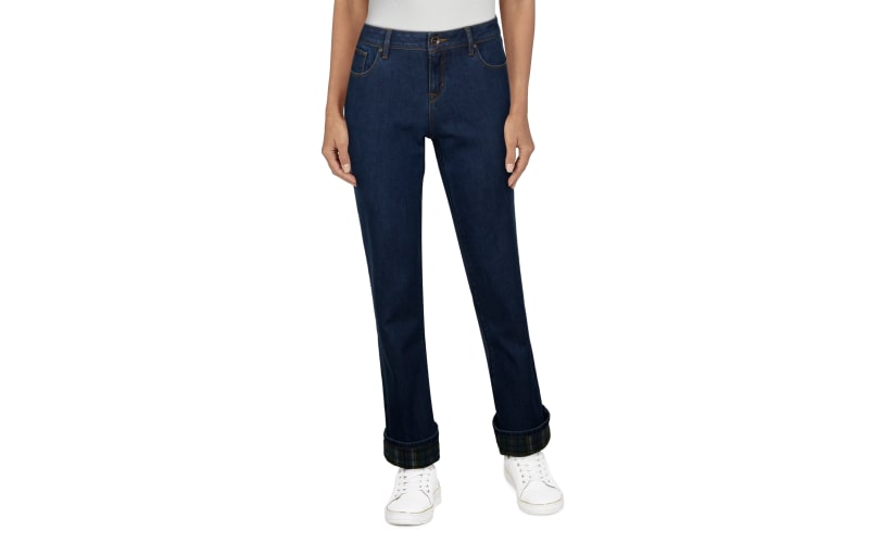 Ladies thermal lined jeans top