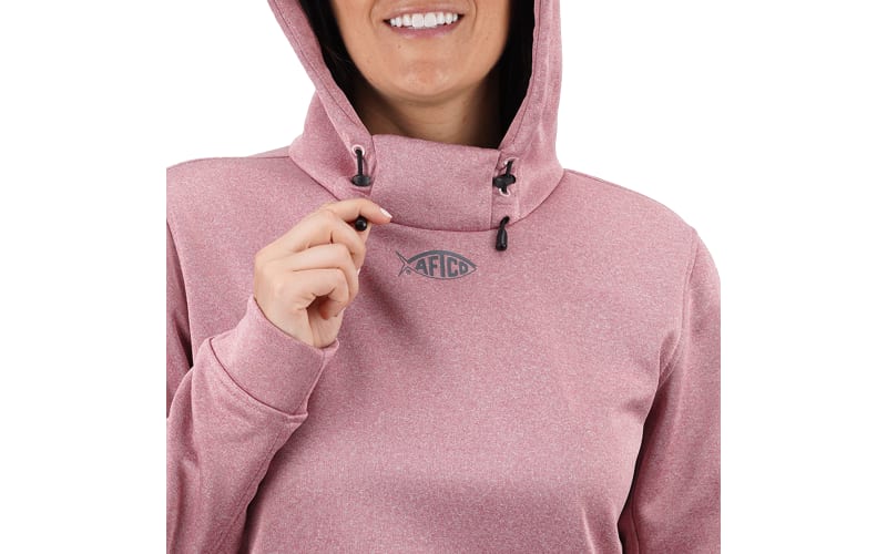 AFTCO Shadow Recycled Long-Sleeve Hoodie for Ladies - Harbor Gray