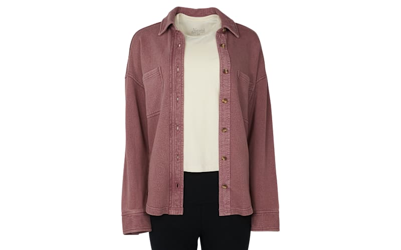 Natural Reflections Harbor French Terry Shirt Jacket | Mack's