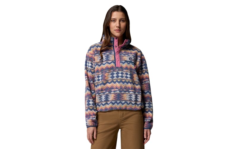 SAN　② Columbia Helvetia II Printed Half-Snap Cropped Long-Sleeve