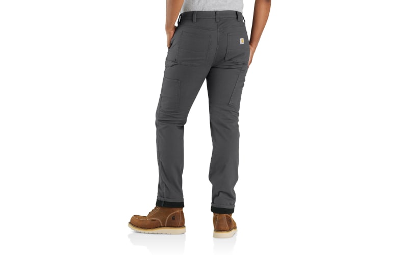 Women's Fleece Lined Work Pant - Relaxed Fit - Rugged Flex