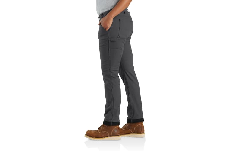 Women's Fleece Lined Work Pant - Relaxed Fit - Rugged Flex® - Canvas