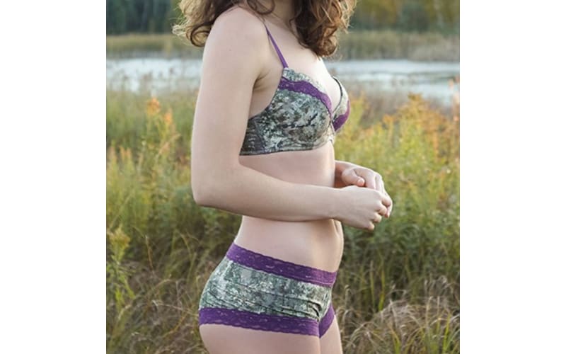 Shapeshift Digital Camo Bra Purple Plum