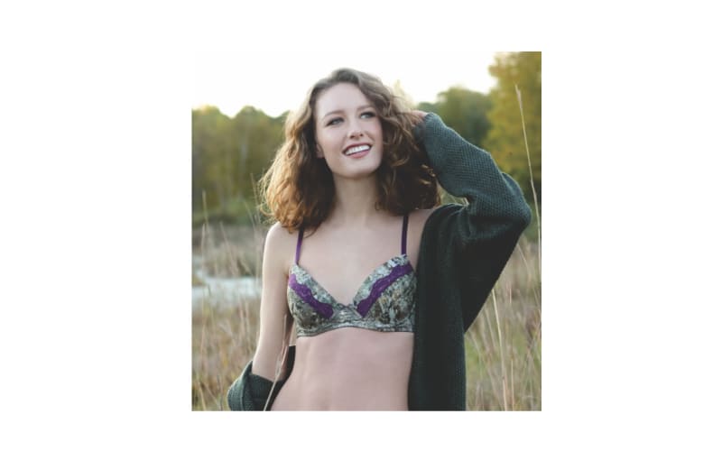 Wilderness Dreams Aqua-Bow Camo Underwire Bra for Ladies