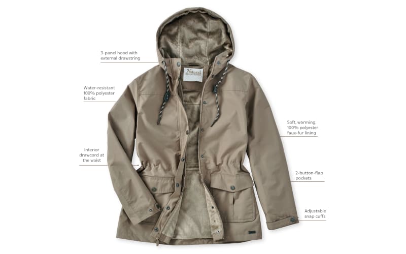 Natural Reflections Essential Parka for Ladies Peppercorn L