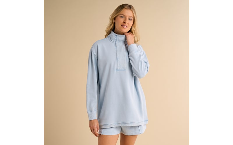 Natural Reflections Harbor Half-Snap Sweatshirt | Cabela's