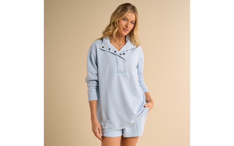 Natural Reflections Harbor Half-Snap Sweatshirt | Cabela's