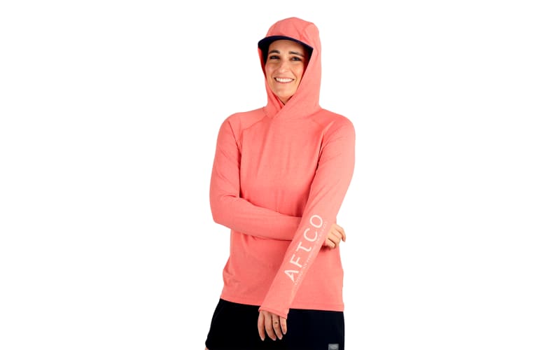 AFTCO Samurai Performance Hooded Long-Sleeve Shirt for Ladies - Technical View