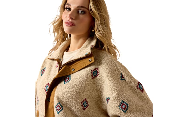 Ariat Sherpa Blocked Embroidered Jacket for Ladies