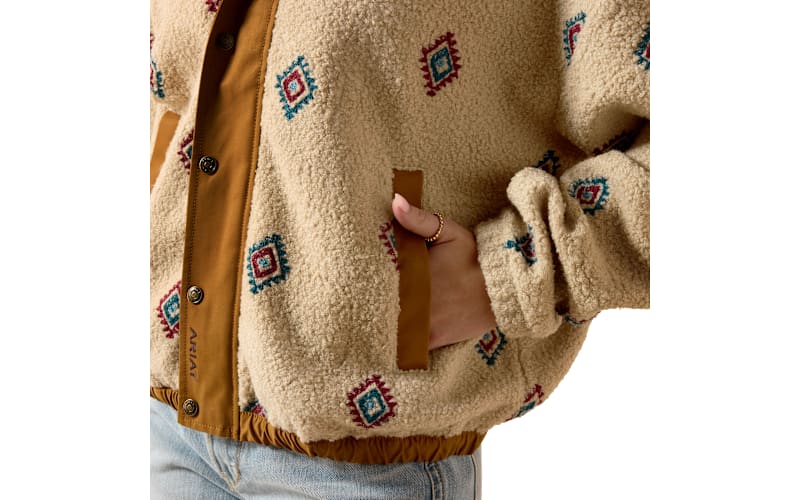 Ariat Sherpa Blocked Embroidered Jacket for Ladies