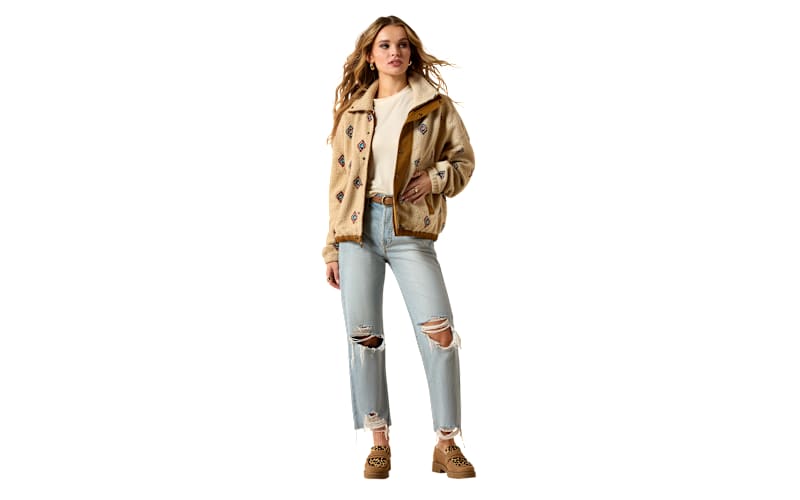 Ariat Sherpa Blocked Embroidered Jacket for Ladies