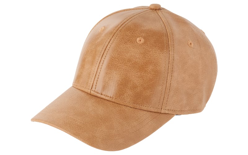 Natural Reflections Faux-Leather Adjustable Baseball Cap | Mack's