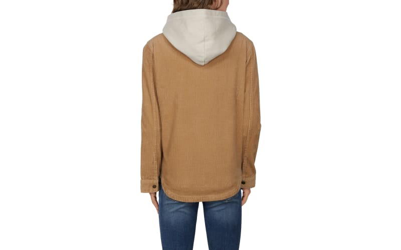 Ladies hooded shirt on sale